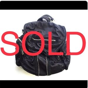 Alexander Wang Black MARTI Leather Backpack